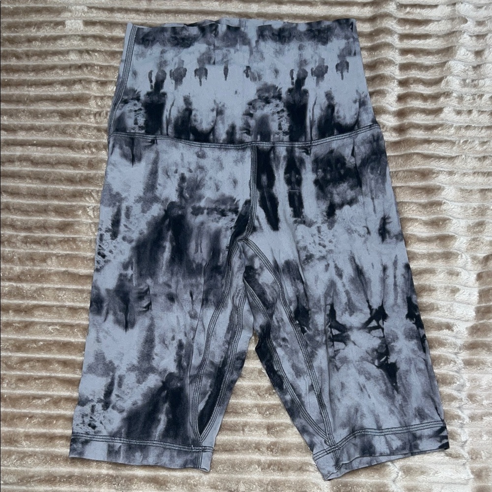 lululemon Align Black and Gray Tie-Dye Leggings